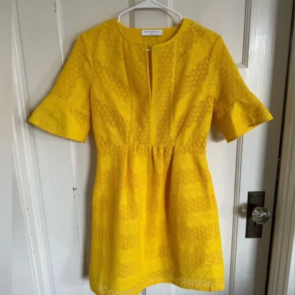 Sandro yellow Mimosa dress size US 6 / French size 2